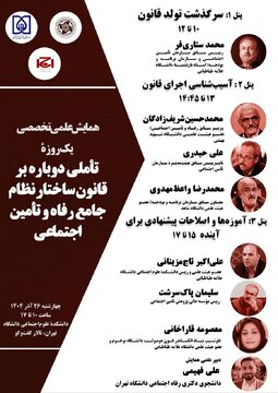 سخنرانی محمد ستاری فر و شریف زادگان در نشست «سرگذشت تولد قانون»