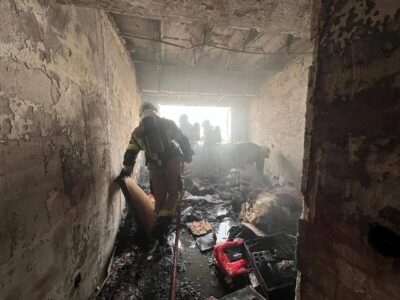 آتشسوزی در مجتمع مسکونی ۲۰ طبقه