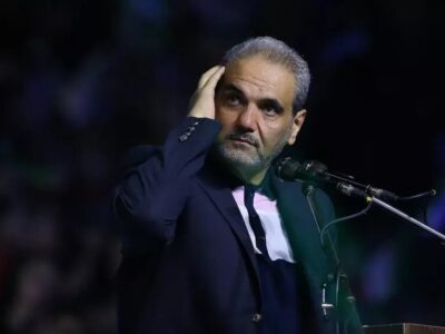 گریه جواد خیابانی روی آنتن زنده؛ به مردم ایران توهین نکنید!