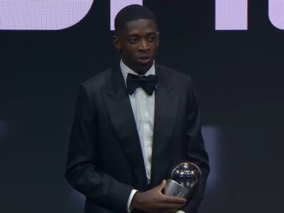 ببینید | عثمان دمبله برترین بازیکن مرد جهان شد