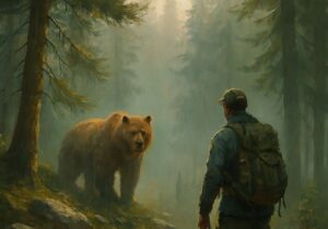 حمله خرس به مرد ۴۲ ساله در منطقه لندی شهرستان اردل