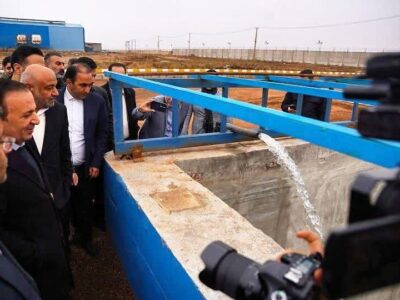 تصفیه‌خانه آریان فولاد بوئین‌زهرا با حضور وزیر کار افتتاح شد