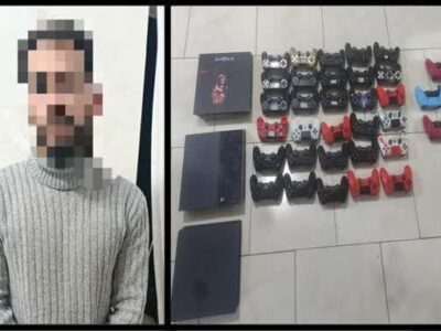 سارق کنسول‌های بازی در پرند به دام افتاد