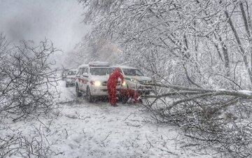 آماده‌باش هلال‌احمر در پی بارش برف و باران در این استان‌ها