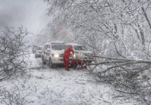 آماده‌باش هلال‌احمر در پی بارش برف و باران در این استان‌ها