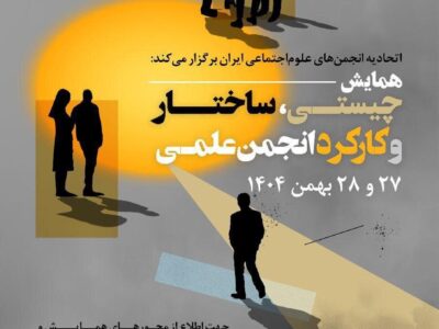فراخوان مقاله برای «همایش چیستی، ساختار و کارکرد انجمن علمی»