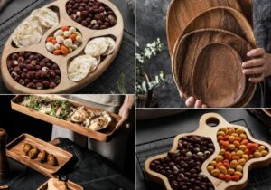 ۱۲ ترفند چیدمان میز پذیرایی با وسایل چوبی