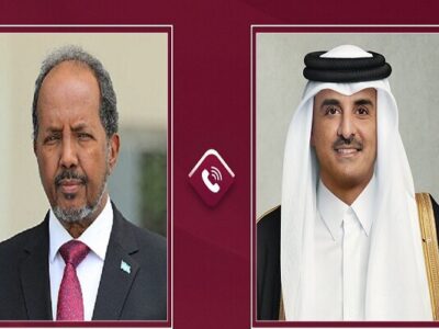 رایزنی تلفنی امیر قطر با رئیس جمهور سومالی