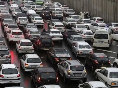 ترافیک سنگین در ۳ محور شمالی و انسداد ۶ محور شریانی و غیرشریانی