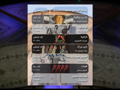 هفت اثر نمایشی در تالار‌های نمایشی تئاتر شهر روی صحنه می‌روند