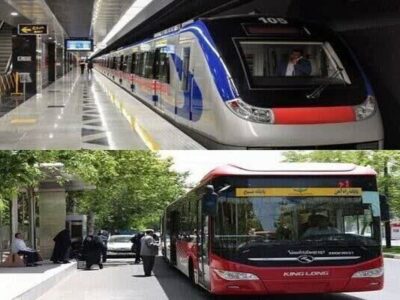 خدمات‌دهی مترو و خطوط brt تبریز امروز رایگان است