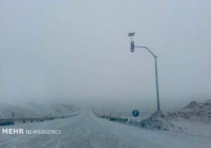 بارش سنگین برف در محورهای مواصلاتی حوزه استحفاظی شهرستان مشگین شهر
