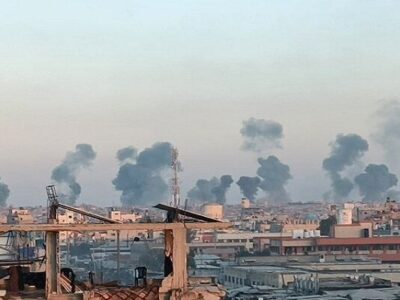 بمباران شدید جنوب غزه از سوی جنگنده های اسرائیلی