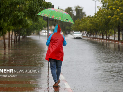 تداوم فعالیت سامانه بارشی در خوزستان