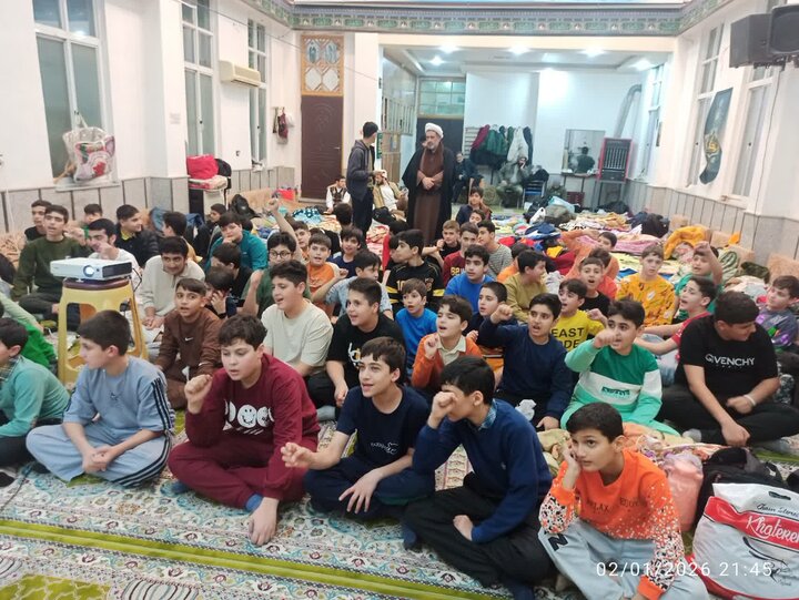 افتتاحیه مراسم اعتکاف دانش آموزی در مسجد امام حسن (ع) فومن