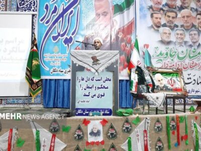 برگزاری مراسم ششمین سالگرد شهادت شهید سلیمانی در دلگان