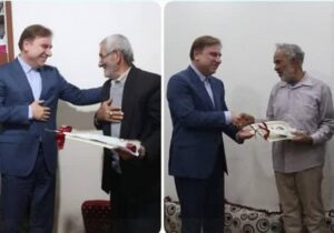 استاندار بوشهر با پدران ۲ شهید دیدار کرد
