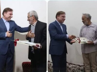 استاندار بوشهر با پدران ۲ شهید دیدار کرد