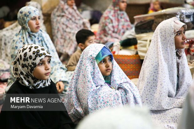 مراسم معنوی اعتکاف در بجنورد