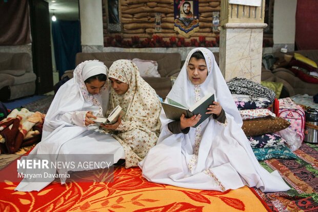 مراسم معنوی اعتکاف در بجنورد