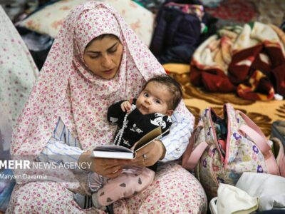 مراسم معنوی اعتکاف در بجنورد