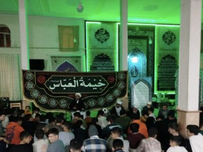 عزاداری معتکفین در سالروز شهادت حضرت زینب(س) در باروق