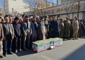 تشییع پیکر شهید حجت الله نصرتی از شهدای امنیت شاهرود