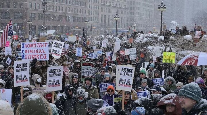 تظاهرات آمریکایی‌ها علیه کشتار معترضان توسط دولت ترامپ