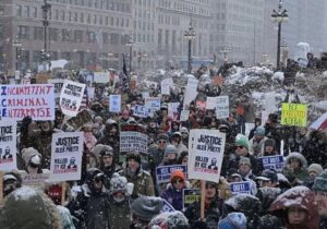 تظاهرات آمریکایی‌ها علیه کشتار معترضان توسط دولت ترامپ