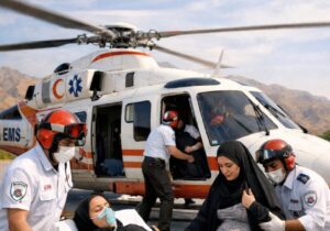 نجات مادران باردار با بالگرد اورژانس استان چهارمحال وبختیاری