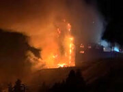 ببینید | انفجار مرگبار شب سال نو در پیست اسکی سوئیس