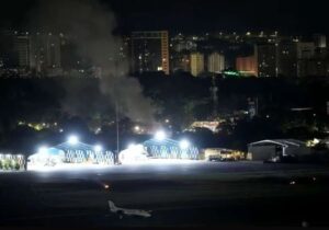 ببینید | فرودگاه کاراکاس پس از حملات آمریکا به ونزوئلا