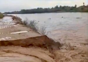 سیل‌بند شکست/ زمین‌های کشاورزی مردم در این منطقه زیر آب رفت