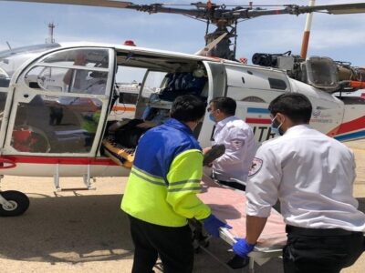 نجات سه بیمار در یک روز توسط بالگرد اورژانس هرمزگان