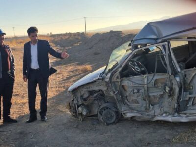 ببینید | تصادف شدید پراید و ریو در محور یخک – چشمه گل