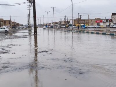 معابر و برخی منازل اهواز در یک باران چندساعته دچار آبگرفتگی شدند
