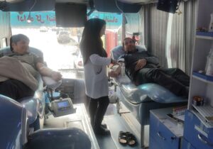 مشارکت کارکنان مخابرات کرمانشاه در طرح اهدای خون