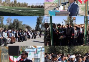 مراسم افتتاح و کلنگ زنی ۷ پروژه عمرانی ورزشی در شوش برگزار شد