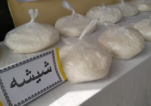 کشف بیش از ۱۰۰ کیلوگرم مواد مخدر شیشه در مهاباد