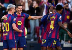 بارسلونا با سه گل از سد مایورکا گذشت؛ تثبیت صدرنشینی کاتالان‌ها در نیوکمپ