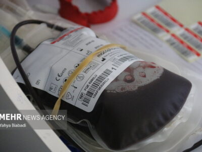استقرار تیم سیار انتقال خون در اسلام‌آبادغرب