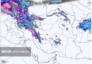 هشدار هواشناسی؛ تداوم سامانه بارشی سنگین در اغلب نقاط کشور تا چهارشنبه