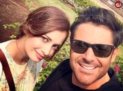 عکس | محمدرضا گلزار با روپوش پزشکی در کنار بازیگر زن خارجی در سال ۹۴